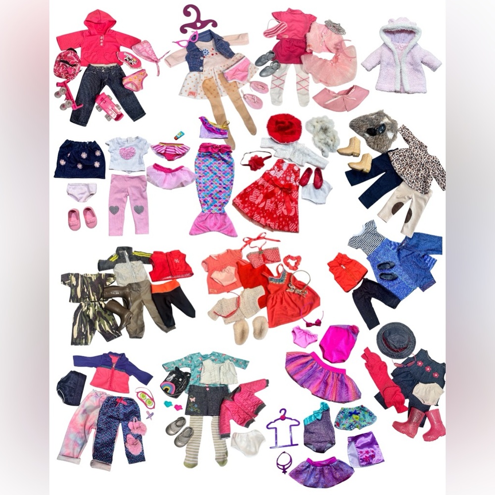 LARGE 104Pc Lot Our Generation, Some American Girl And More Pieces For 18”Dolls